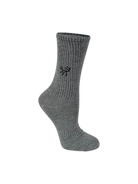 2AS Uzun Bambu Spor Çorap Gri - S000485993-20600