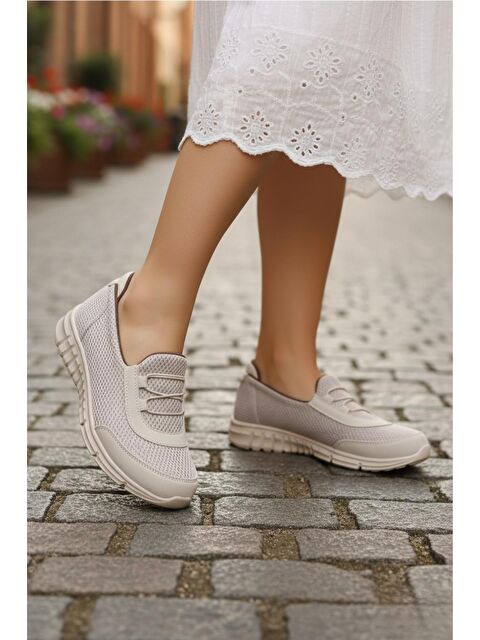 Oksit Prf 04 Kadın Hafif Yürüyüş Ayakkabısı Esnek Örgü Saya Memmory Ortopedik Taban - S000504296-19966