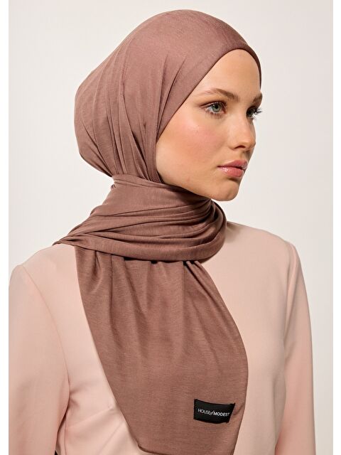 House of Modest Tesettür Şal - Kahve - S000388251-19413