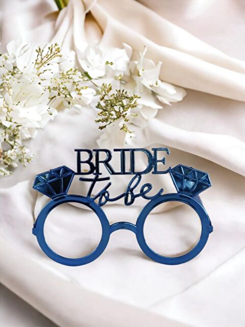 Parti Adresi Bride to be Bekarlığa Veda Partisi Gözlüğü Tek Taşlı Bride Gözlük Mavi - S000522813-17234