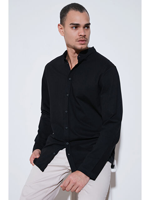 Buratti %100 Pamuk Slim Fit Hakim Yaka Gömlek 5902800 - S000313419-19351