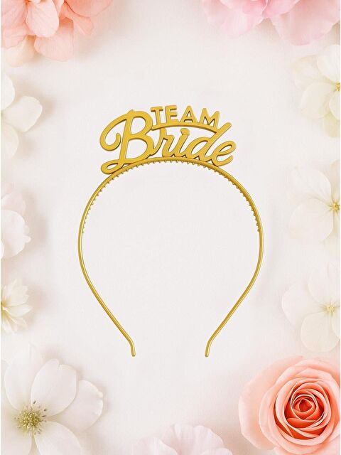 Parti Adresi Team Bride Taç Bekarlığa Veda Parti Tacı Gold - S000522814-20076