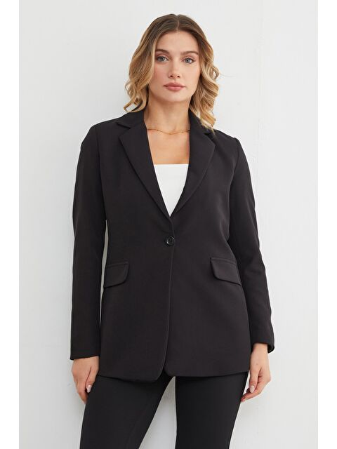 Fullamoda Basic Tek Düğmeli Blazer Ceket - S000451724-19351