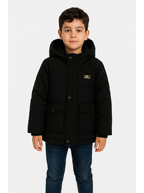 Myhanne Kapüşonlu Kışlık Erkek Çocuk Mont 4250 - S000459323-19351