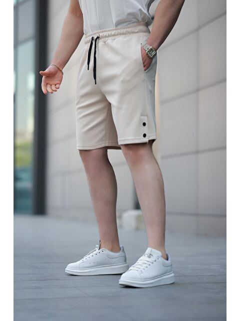 Madmext Bej Basic Erkek Şort E6567 - S000375608-19928