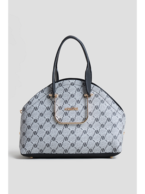 ARMİNE Noktalı Çanta Gri