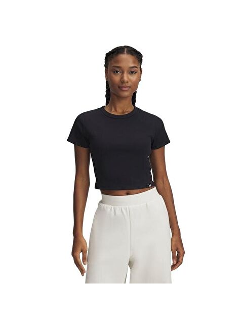 Under Armour Rival Rib Baby Kadın Siyah Yuvarlak Yaka Tişört
