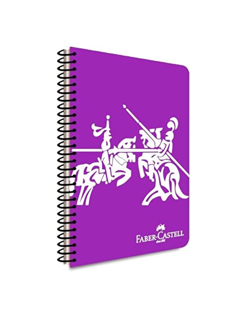 Faber-Castell Knights A4 100 Yaprak Plastik Kapak Spiralli Defter Çizgisiz - S000463666-20042