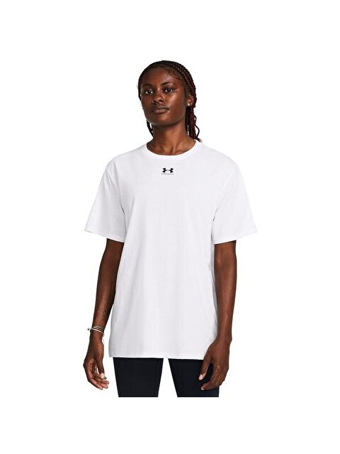 Under Armour Campus Oversize Kadın Beyaz Tişört