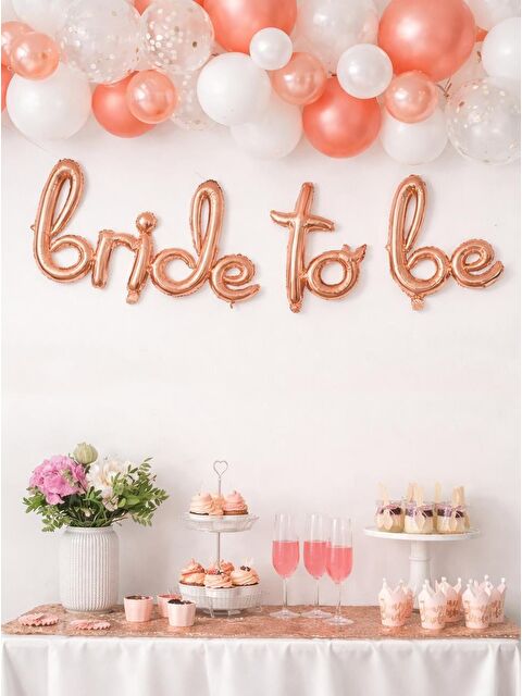 Parti Adresi El Yazılı Bride To Be Folyo Balon Rose Gold - S000522851-27599