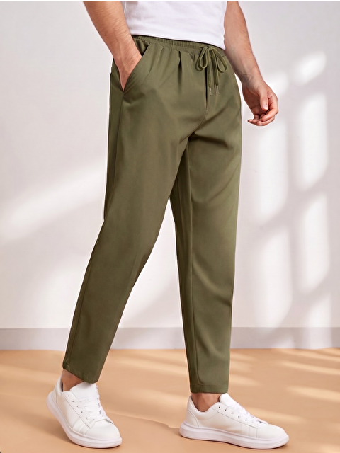 Genius Store Erkek Pantolon Beli Lastikli Jogger Pantolon Cepli Fit Pantolon ERKEK-JOGGER