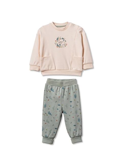 BabyCosy Organic  Bebek Alt Üst Takım %100 Organik Pamuk , Bebek - Yenidoğan- csy8214