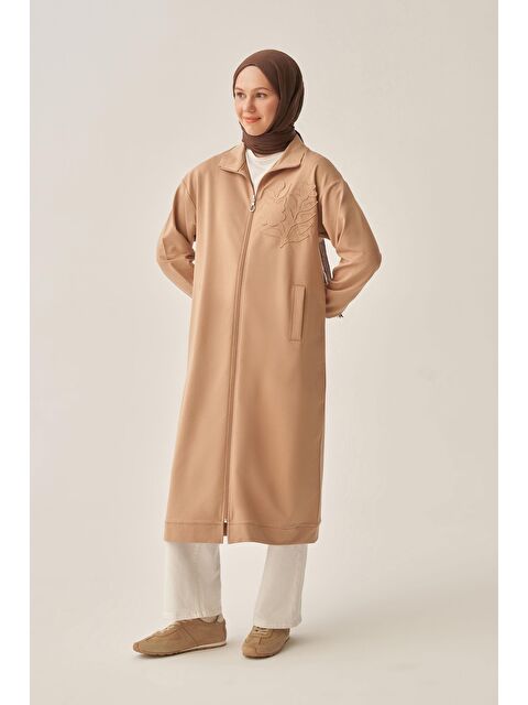 ALLDAY Vizon-Pamuklu Aplike Detaylı Fermuarlı Sweat - S000501030-26429