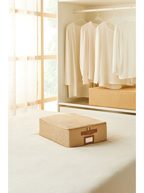 Ocean Home Textile Küçük Boy Jüt Destekli Kutu Hurç 31 x 38 x 12 cm - S000352424-19928