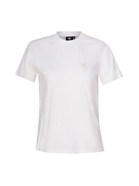 Hummel T-Mt Pulse Co Regular Kadın Beyaz Yuvarlak Yaka Tişört - S000527109-20063