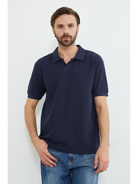 Fullamoda Fitilli Polo Yaka Triko Tişört