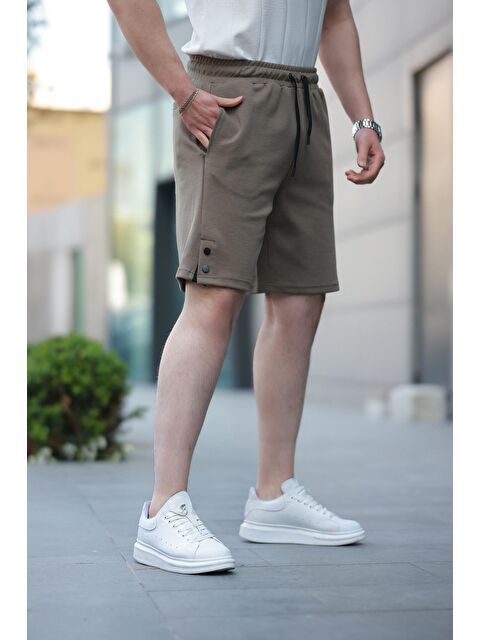 Madmext Kahverengi Basic Erkek Şort E6567 - S000375608-19413
