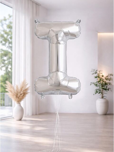 Parti Adresi Harf Folyo Balon I Harfi Gümüş Renk 76 Cm - S000532164-18105