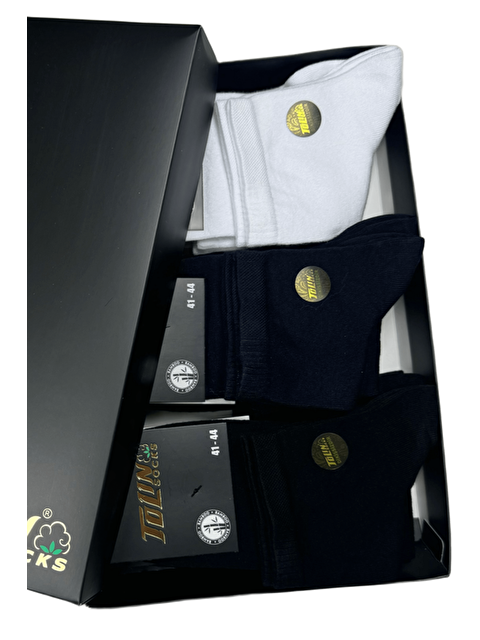 Tolin Erkek 12 li Karışık Renkli Yarım Konç Bambu Patik Çorap Seti 10550 - S000316013-23173