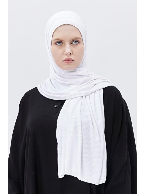 Altobeh Hazır Pratik Geçmeli Lüks Organik Çizgili Kaşkorse Şal Çapraz Hizalı - S000420225-20063