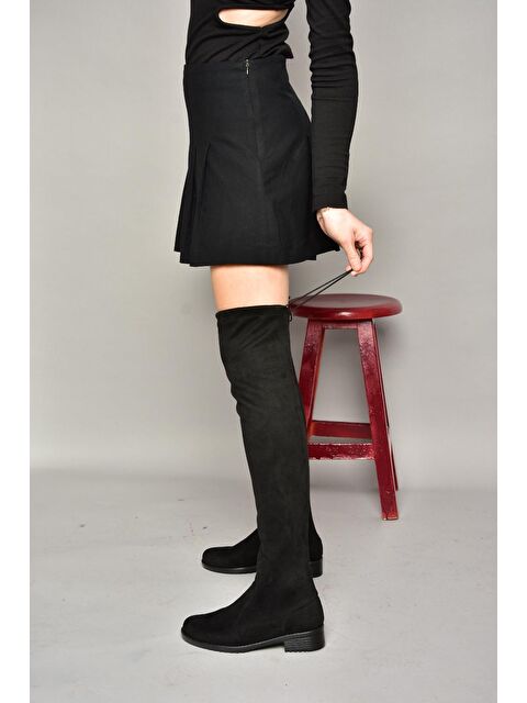 Fox Shoes T726888802 Siyah Kadın Çizme - S000327024-19351