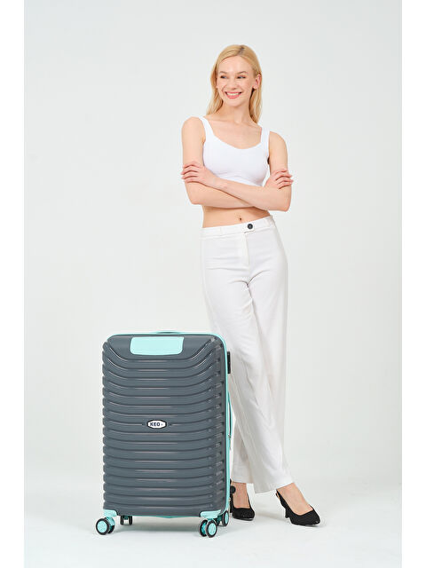 Keo Plus Orta Boy Füme - Turkuaz PP Valiz - S000401181-37486
