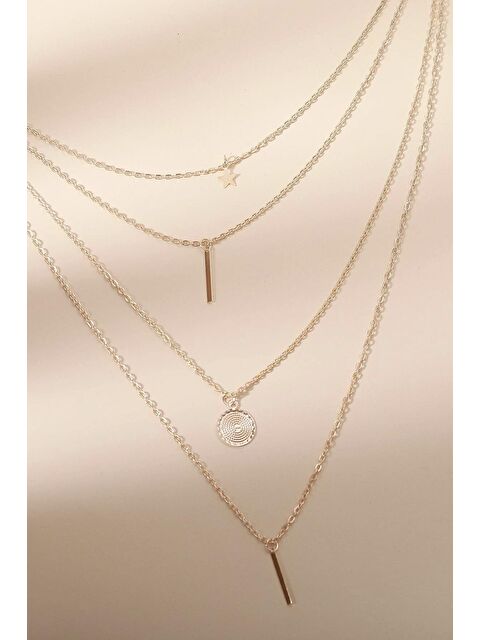 New Obsessions 4'lü Uçlu Klasik Kolye - S000330976-20076