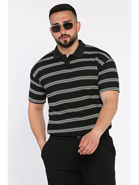 Mishar İtalia Polo Yaka Çizgili Erkek Tişört - S000399827-37424