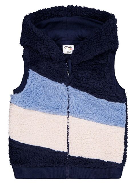 Civil Baby Kuzu Parçalı 6-18 Ay Yelek - Lacivert 9-12 Ay - S000512249-21164