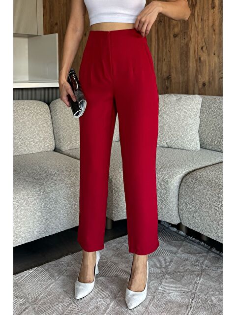 Gülseli Bel Çimalı Kumaş Pantolon - S000445337-19951