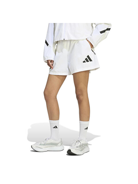Adidas Z.N.E. Woven Kadın Beyaz Şort