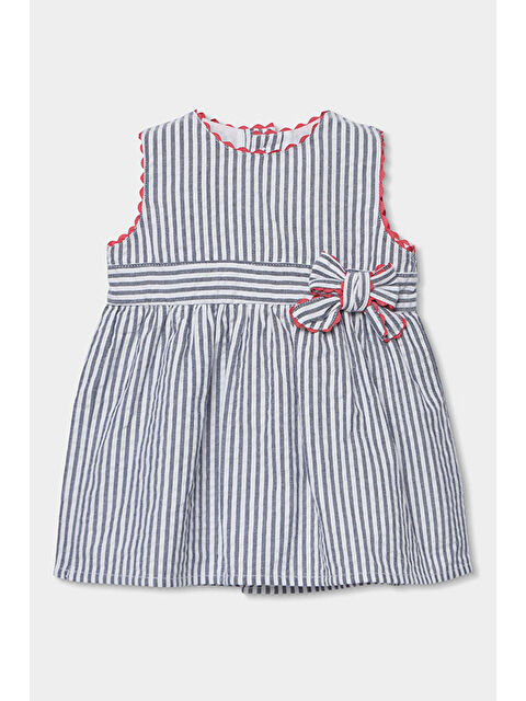 Boboli Poplin Elbise 6-24 Ay Lacivert - S000530821-21164