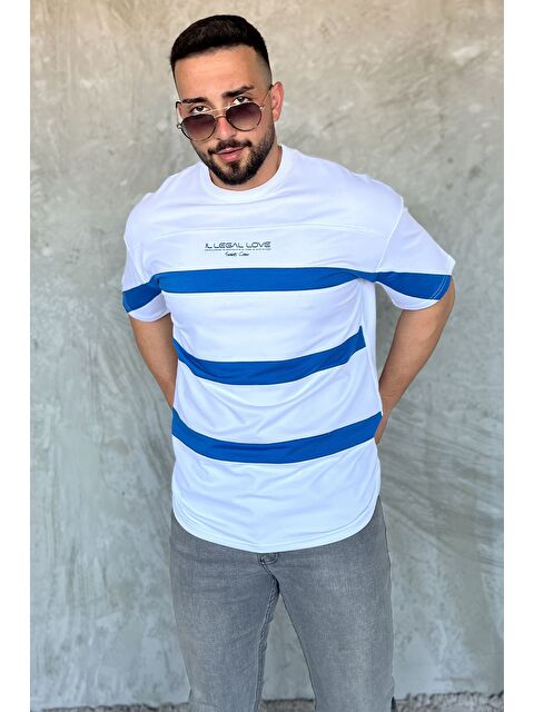 Mishar İtalia Bisiklet Yaka Renk Garnili Erkek Tişört - S000399833-20063