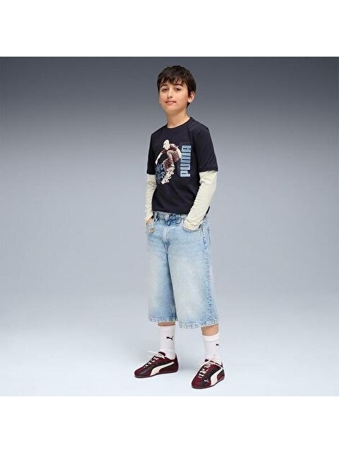 Puma Mid 90s Layered Çocuk Yuvarlak Yaka Tişört