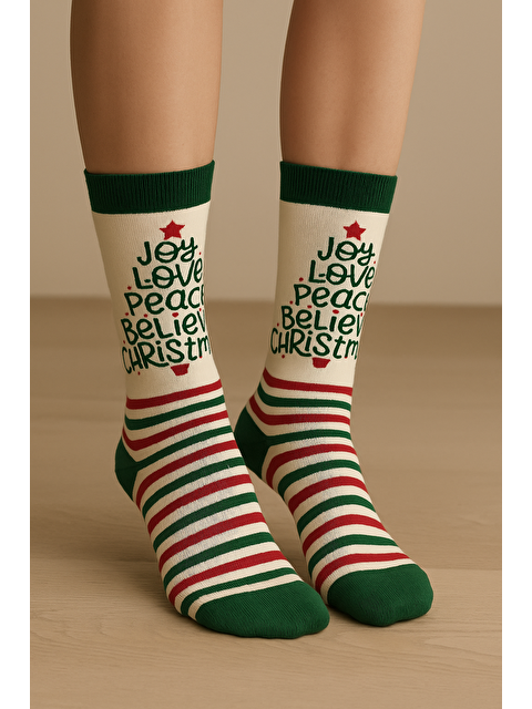 Katia And Bony Yılbaşı Soket Çorap Ekru