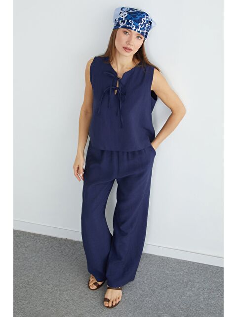 Fullamoda Önü Bağlamalı Krinkıl Cepli 2 Li Takım - S000511596-21164