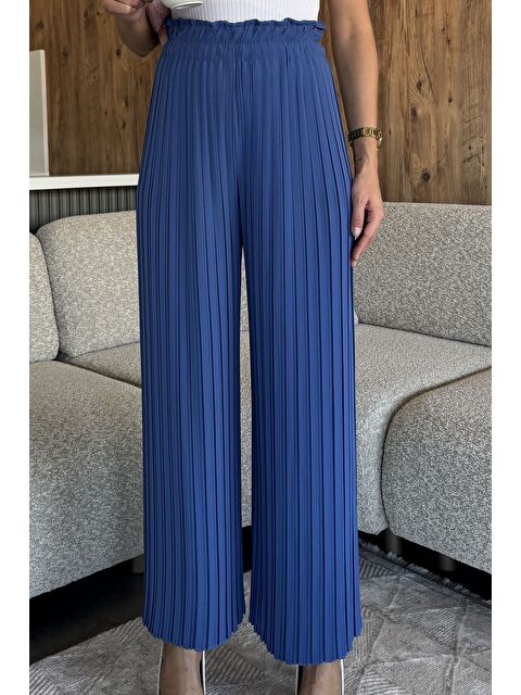 Gülseli Kadın Pileli Bol Paça Pantolon - S000445339-23093