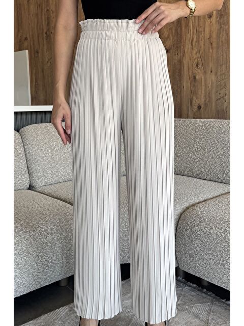 Gülseli Kadın Pileli Bol Paça Pantolon - S000445339-25636