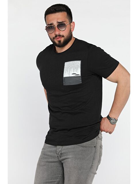 Mishar İtalia Baskılı Bisiklet Yaka Erkek Tişört - S000372930-19351