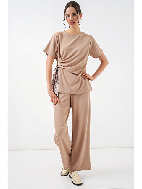 Bigdart Kadın Yan Bağlamalı İkili Takım 30104 - Bej