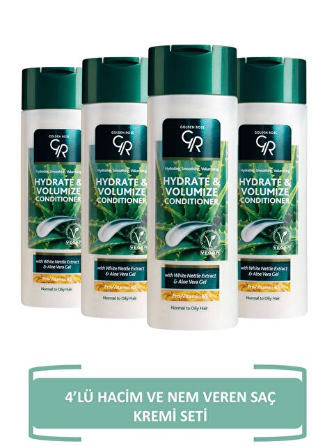 GOLDEN ROSE Hydrate & Volumize Conditioner - Hacim Ve Nem Veren 4'lü Saç Kremi