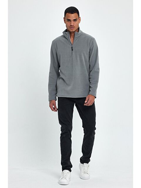 Süperlife Erkek Rahat Kalıp Softech Polar Yarım Fermuarlı Sweatshırt spr24pw20 - S000071940-20600