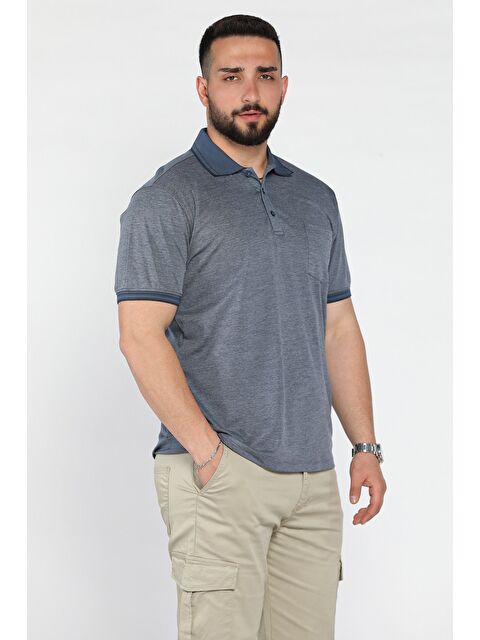 Mishar İtalia Yarım Düğmeli Polo Yaka Cepli Erkek Tişört - S000372948-19459