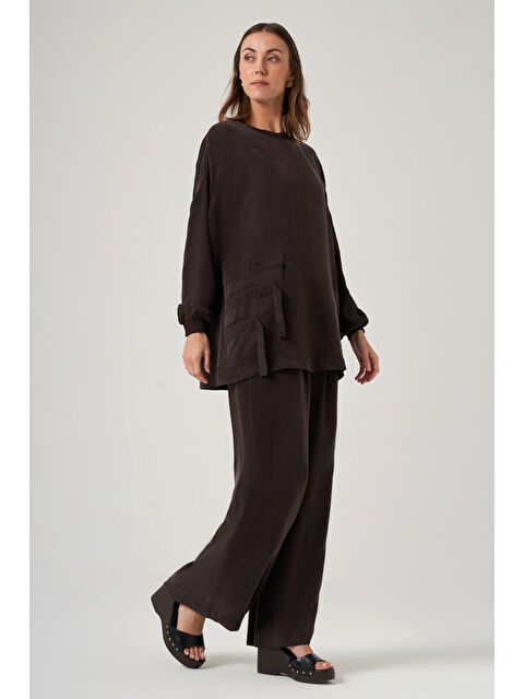Nuss Cupra Tunik Pantolonlu 1039 Kahverengi