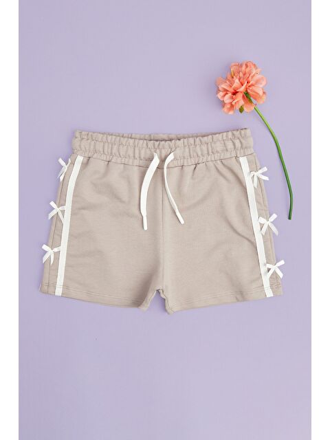 Fullamoda Beli Lastikli Fiyonklu Kız Çocuk Şort