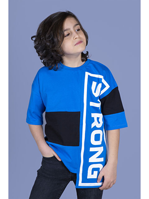 Toontoykids Erkek Çocuk Garnili Strong Baskılı Tişört - S000359033-23710