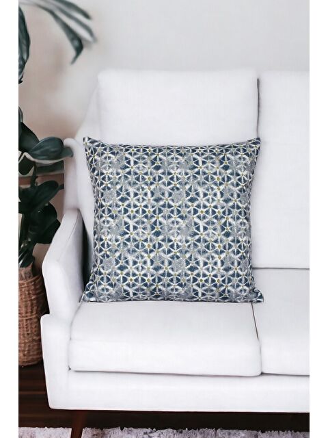 Asdiva Desenli Kırlent Kılıfı Dekoratif Etnik Ikat Damask Inta 891 - S000345761-37346