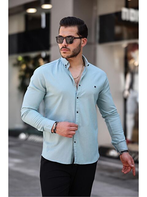 Comstar Çıtçıtlı Slim Fit Jean Gömlek