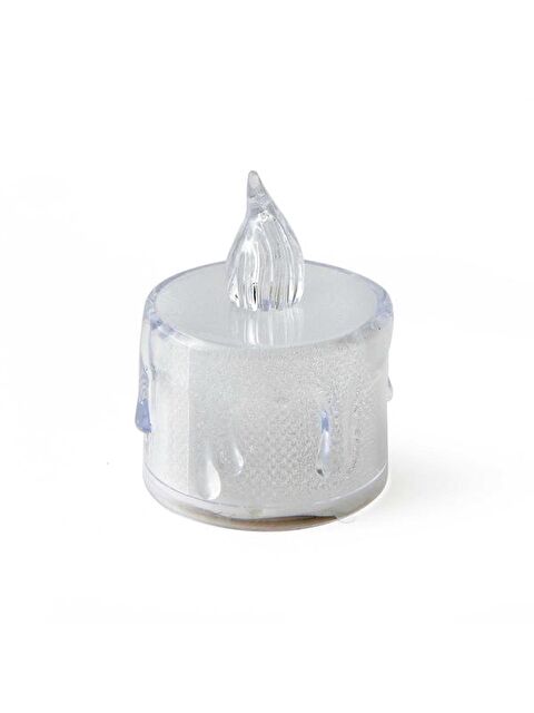 KPM Dekoratif Leila Pilli Mum - Beyaz - 3,5x5 cm