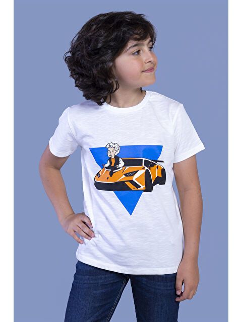 Toontoykids Erkek Çocuk Araba Baskılı Tişört - S000359037-19965